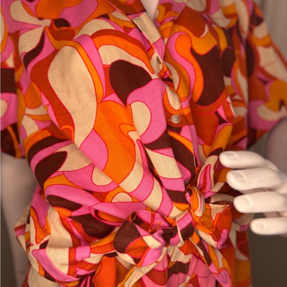 Ava & Viv Orange Red Resort Wear Set Of Shorts And Shirt Size 1X. - Picture 7 of 15